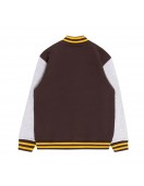 Hawthorn Hawks Brown Gray Varsity Fleece Jacket
