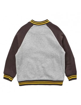 Hawthorn Hawks Gray Navy Varsity Full Zip Fleece Jacket