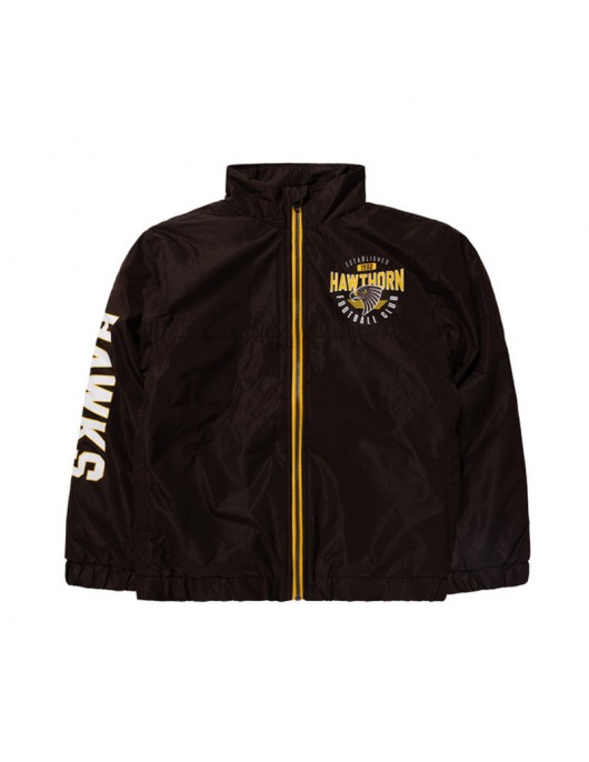 Hawthorn Hawks Supporter Black Polyester Jacket
