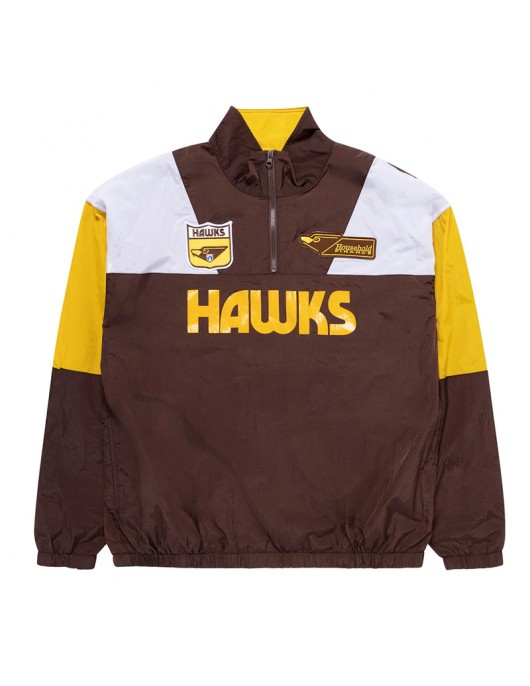 Hawthorn Hawks Throwback Windbreaker Pullover Team Jacket