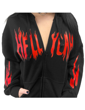 Hell Yeah Flame Halloween Hoodie
