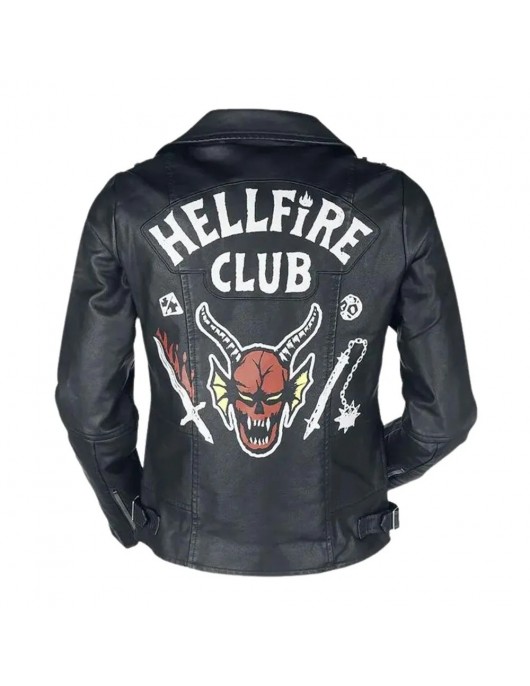 Hellfire Club Black Leather Jacket