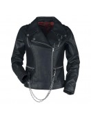 Hellfire Club Black Leather Jacket