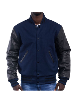 High Royal Wool Body &amp; Black Leather Sleeves
