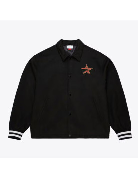 Houston Astros Oversweep Black Varsity Wool Jacket
