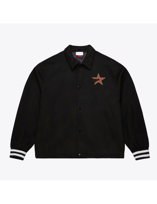 Houston Astros Oversweep Black Varsity Wool Jacket