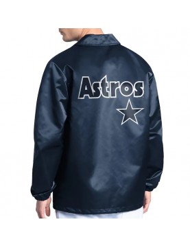 Houston Astros Point Man Coaches Navy Jacket