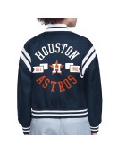 Houston Astros Printed Logo Varsity Satin Jacket