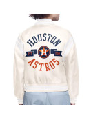 Houston Astros Printed Logo Varsity Satin Jacket
