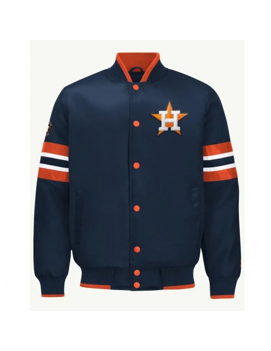 Houston Astros Scout I Navy Satin Jacket