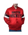 Houston Rockets Triple Option Varsity Satin Jacket