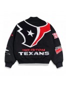 Houston Texans Pennant Navy Varsity Wool Jacket Houston Texans Pennant Navy Varsity Wool Jacket