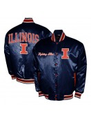 Illinois Fighting Illini Club Satin Jacket