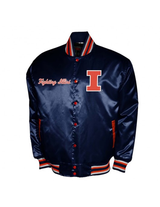 Illinois Fighting Illini Club Satin Jacket