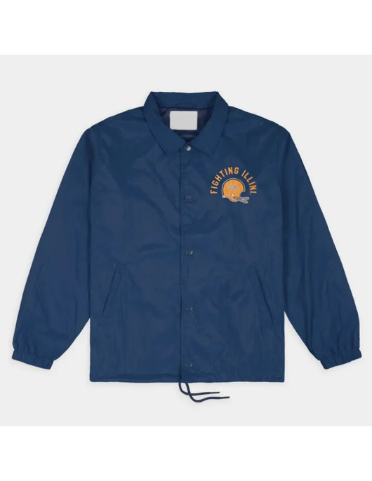 Illinois Fighting Illini Football Helmet Coaches Jacket