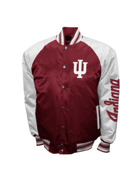 Indiana Hoosiers The Game Crimson Satin Jacket