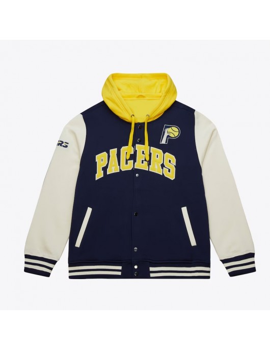 Indiana Pacers Courtside Varsity Fleece Jacket Indiana Pacers Courtside Varsity Fleece Jacket