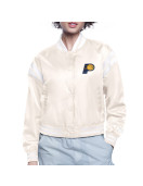 Indiana Pacers Printed Logo Varsity Satin Jacket