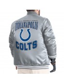 Indianapolis Colts Adaptive Team Graphic Varsity Satin Jacket