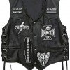 Black Label Society BLS Black Leather Biker Vest