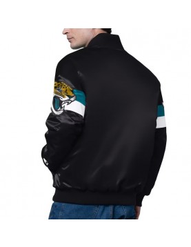 Jacksonville Jaguars Triple Option Varsity Satin Jacket