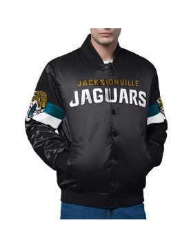 Jacksonville Jaguars Triple Option Varsity Satin Jacket