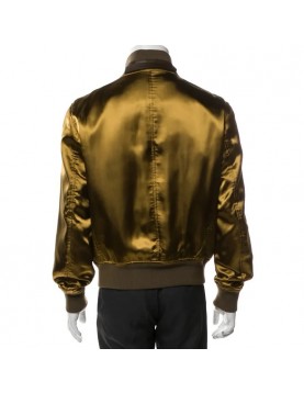 John Legend The Voice Olive Silk Bomber Jacket