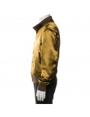 John Legend The Voice Olive Silk Bomber Jacket