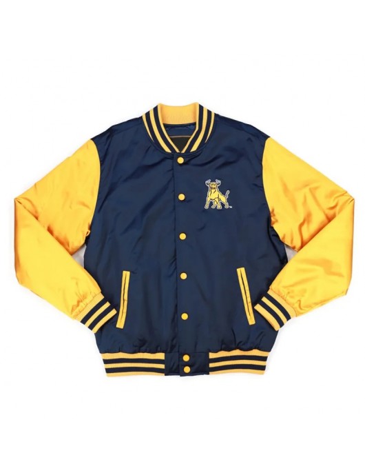 Johnson C. Smith Gold and Navy Baseball Jacket
