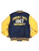Johnson C. Smith Gold and Navy Baseball Jacket