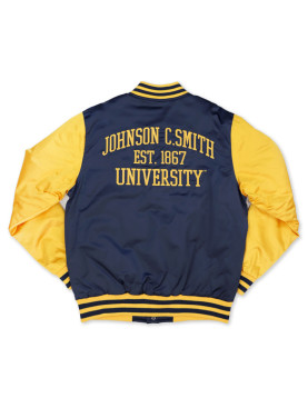 Johnson C. Smith Golden Bulls Navy and Gold Jacket