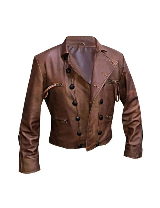 Justice League Jason Momoa Double Breasted Leather Jacket