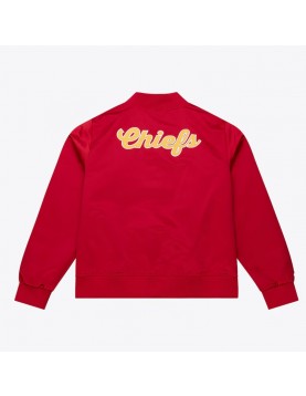 Kansas City Chiefs Red Vintage Full-Snap Satin Jacket