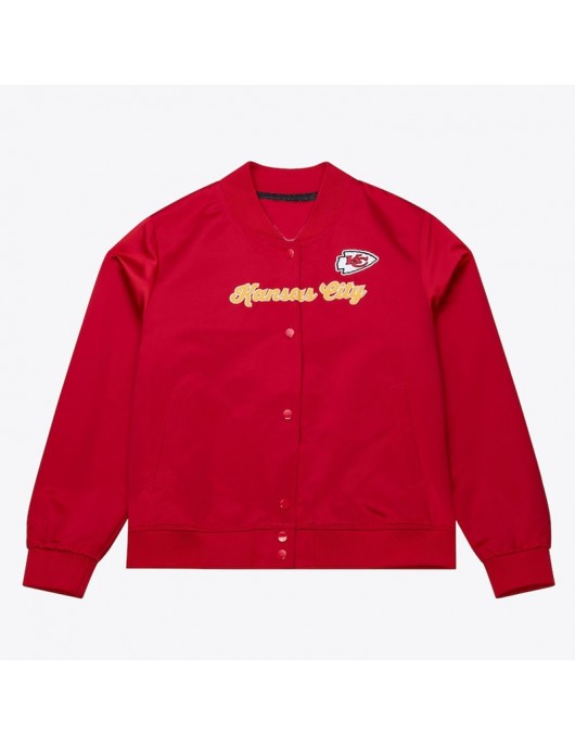 Kansas City Chiefs Red Vintage Full-Snap Satin Jacket Kansas City Chiefs Red Vintage Full-Snap Satin Jacket