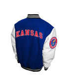 Kansas Jayhawks Royal and White Varsity Jacket