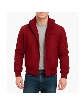 Keith Gordon Christine Arnie Bomber Red Cotton Jacket