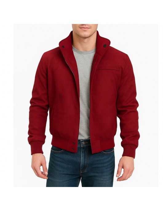 Keith Gordon Christine Arnie Bomber Red Cotton Jacket