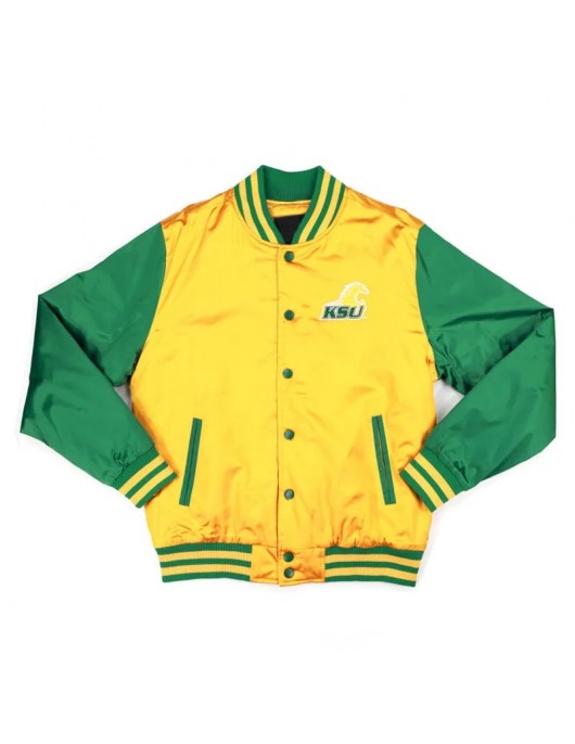 Kentucky State Gold and Green Baseball Jacket