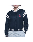 LA Angels Printed Logo Varsity Satin Jacket