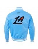 LA Clippers 2024/25 City Edition Chenille Blue Satin Jacket