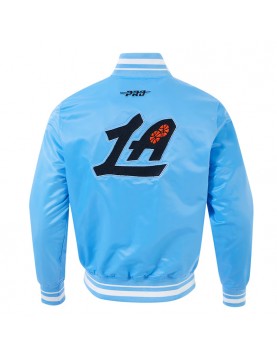 LA Clippers 2024/25 City Edition Chenille Blue Satin Jacket