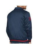 LA Clippers Stitch Applique Navy Satin Jacket