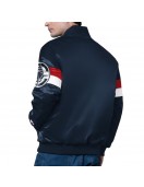 LA Clippers Triple Option Varsity Satin Jacket LA Clippers Triple Option Varsity Satin Jacket