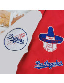 LA Dodgers 1959 Red and White Varsity Jacket