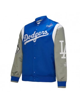 LA Dodgers Cooperstown Team Origins Satin Jacket