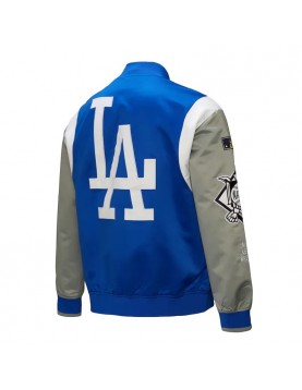 LA Dodgers Cooperstown Team Origins Satin Jacket