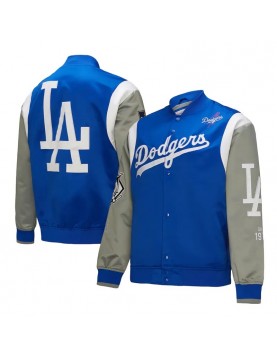LA Dodgers Cooperstown Team Origins Satin Jacket