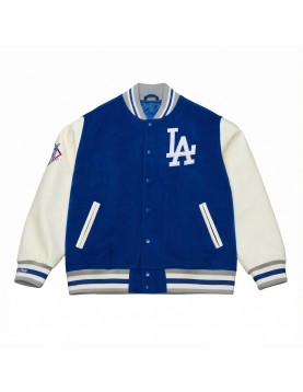 LA Dodgers Royal Off Day Cooperstown Varsity Jacket