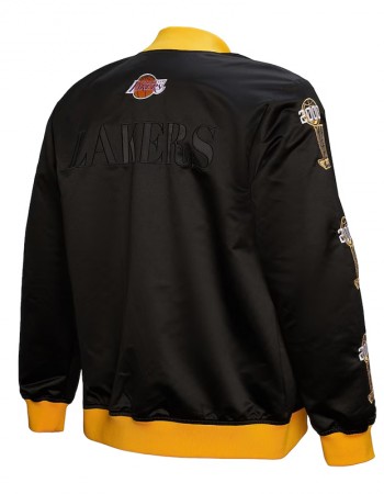  LA Lakers OG 3.0 Lightweight Black Satin Jacket
