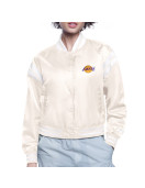 LA Lakers Printed Logo Varsity Satin Jacket